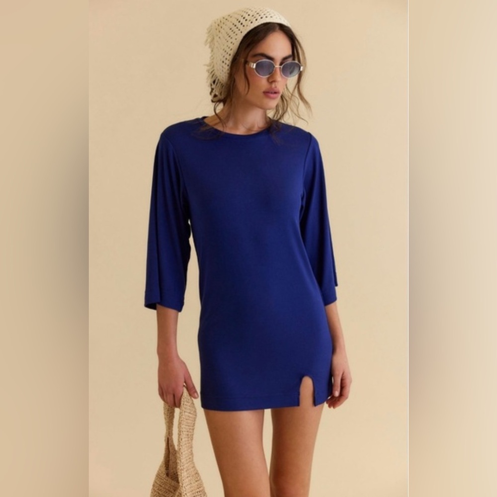 Free People Good Feels Tee Mini Dress NWT